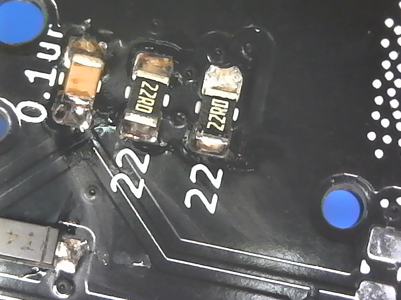 220 Ohm resistors